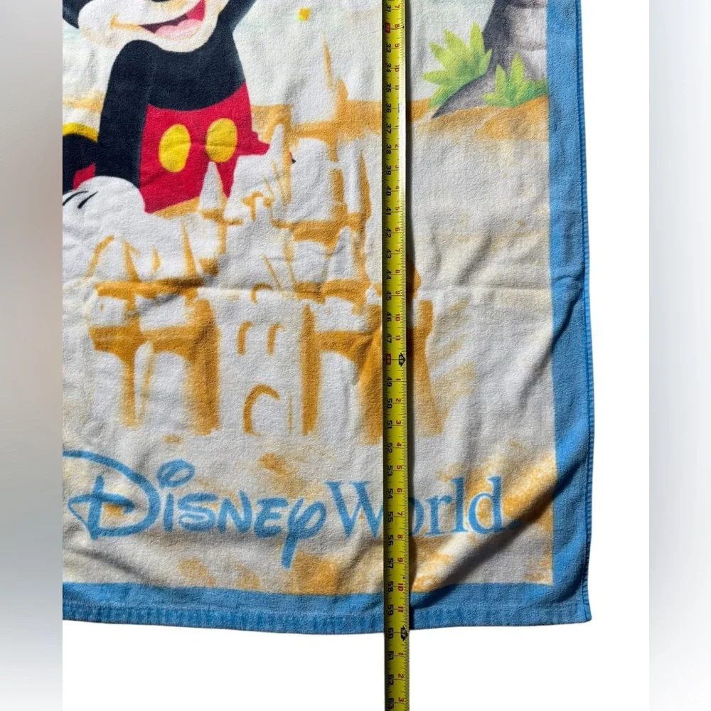 Walt Disney World Disneyland Mickey Mouse Beach Towel Sandcastle 34 x 64